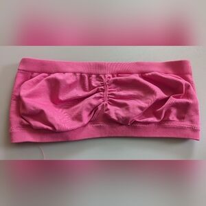 Victoria's Secret Hot Pink Seamless Bandeau Bra. Size Medium